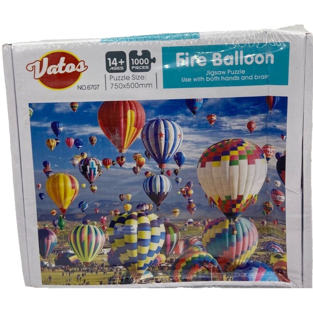 Fire Balloon 1000 Piece Puzzle New in Box Hot Air Balloons